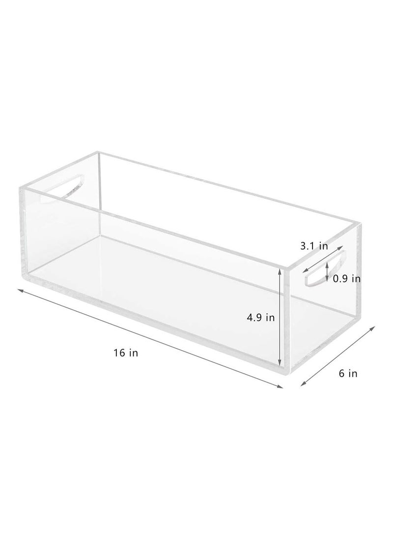 TPGP DVD/CD Storage Box - 2 Pack, Acrylic Organizer for Blu-Rays, Small Books, Video Game Cases, and Controllers – Multipurpose Storage Container for Countertop, Kitchen, Bathroom, and Cabinet  - Image 3