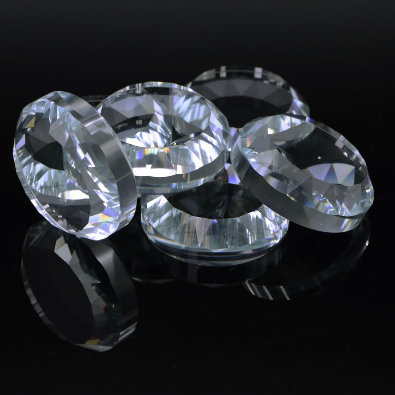 OKQX 6Pack Crystal Glass Pattern Weights for Sewing Fabric Weights for Precision Dressmaking Pattern Cutting Crafting ShatterResistant Sewing Accessories2 Diameter 058 Thickness - Image 3