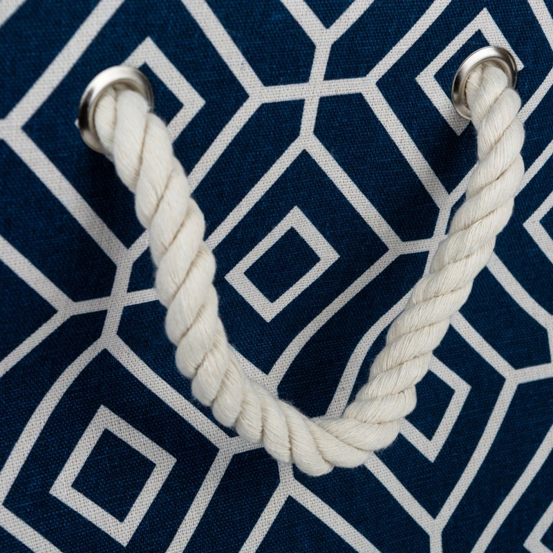 DII Collapsible Polyester Storage Bin, Stained Glass, Navy, Large Rectangle - Image 2