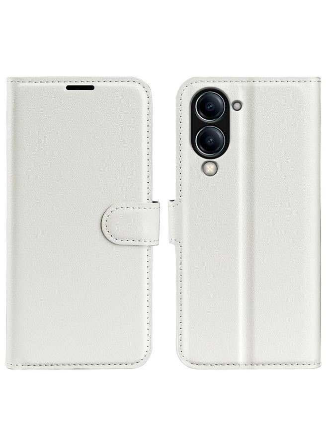 erorex Case For vivo Y04 / Y29s Litchi Texture Horizontal Flip Leather Phone Case with Holder - Image 1
