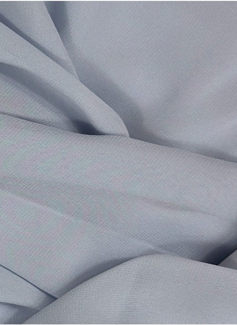 Perfectory - PERFECTORY Women Lightweight Solid Chiffon Hijab Shawl Soft Premium Abaya Shawl Wrap Scarves, Long Bridal Hijab Scarf- Light Blue - Image 1