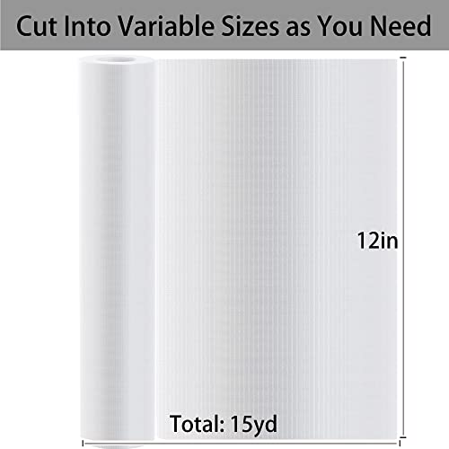 Seneme Water Soluble Stabilizer for Embroidery Topping Film (12 in x 15 yd Roll), Seneme 35um Clear Embroidery Stabilizers - Wash Away Embroidery Stabilizer for Machine Embroidery Stabilizer and Hand Sewing - Image 2