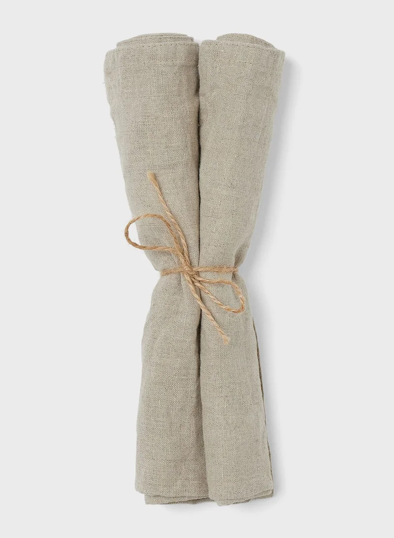 H&M 2-Pack Linen Napkins-45X45