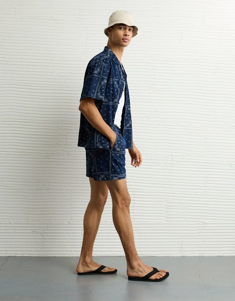 American Eagle AE 7" Bandana Lived-In Trekker Short