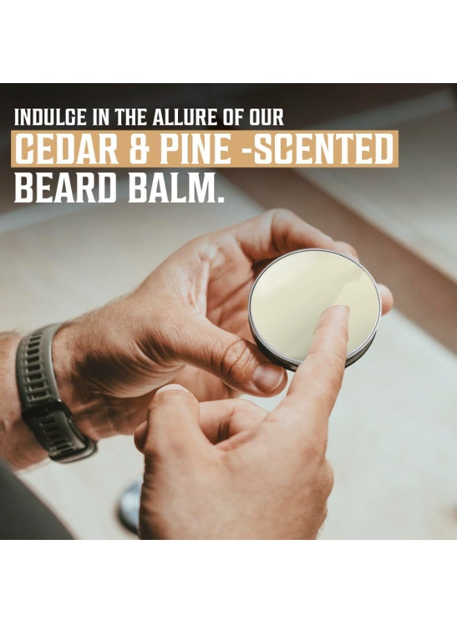 Viking Revolution بلسم لحية فايكنغ ريفولوشن من خشب الأرز والصنوبر - زبدة مع زيت الأركان، مرطب ومطرٍ للرجال - شمع للحى (2 أونصة، عبوة واحدة) - Image 5