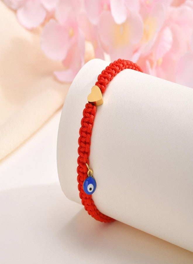 MEALGUET Protection Red String Child Bracelet : Handmade Baby Bracelet Evil Eye and Heart Braided Red String Bracelet Jewelry, Birthday Gifts for Toddler Girls Boys Son Daughter Kids - Image 4