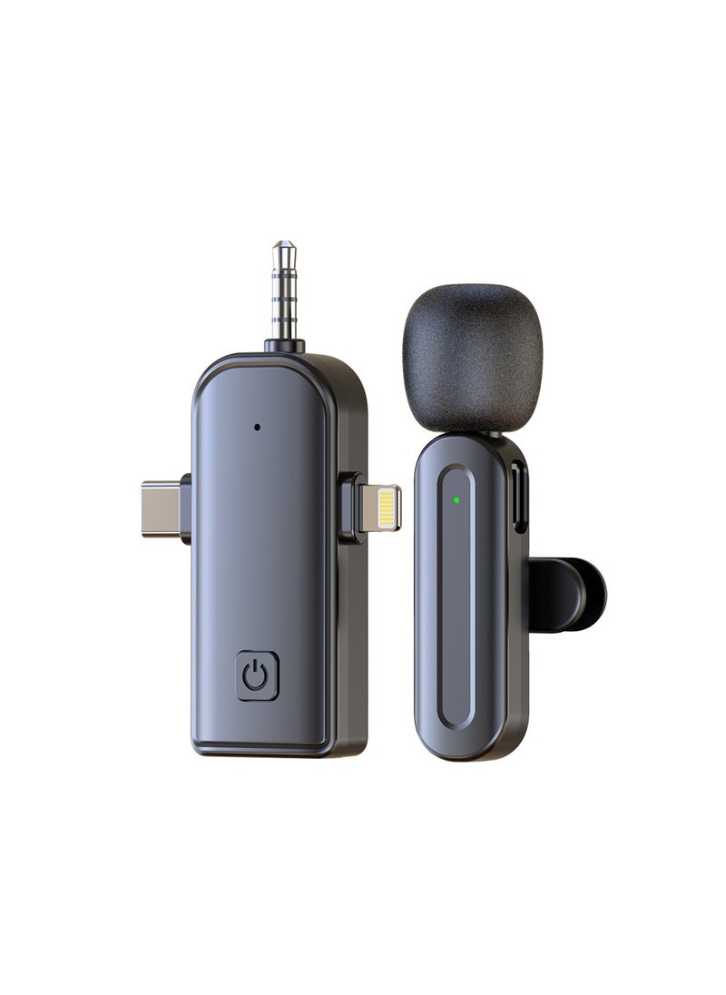 Generic K8K9 Wireless Lavalier Microphone for Vlogging Sx26 single wheat 