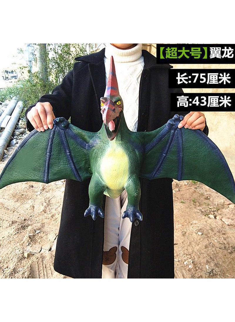 Large Sounding Dinosaurs Kids Toys Tyrannosaurus Triceratops Soft Rubber Model 605 Great Pterosaur 
