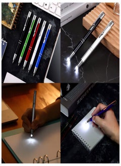 Y&D LED Light Pen, Ballpoint 5Pcs Flashlight Pen Penlight Up for Writing in the Dark, Home Office Schools Nurses, Metallic Pens Invisible with  - Image 4