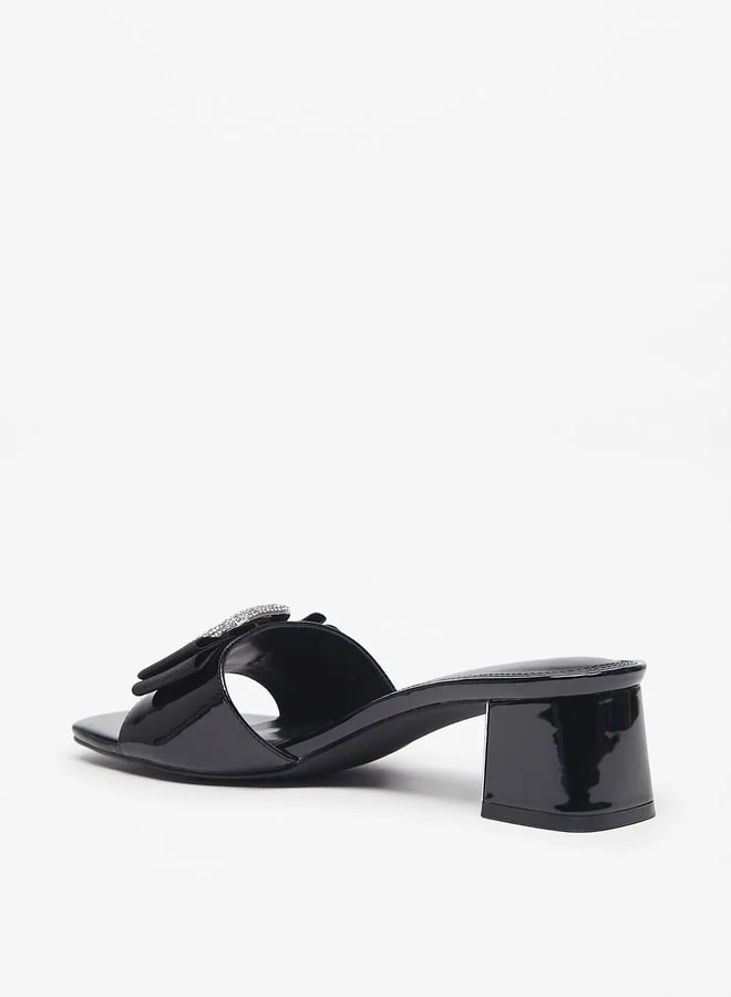 Celeste Women's Embellished Slip-On Sandal with Block Heel