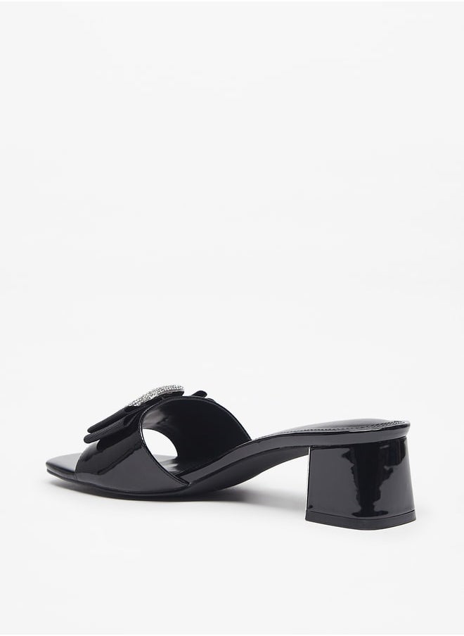 Celeste Women's Embellished Slip-On Sandal with Block Heel  - Image 3