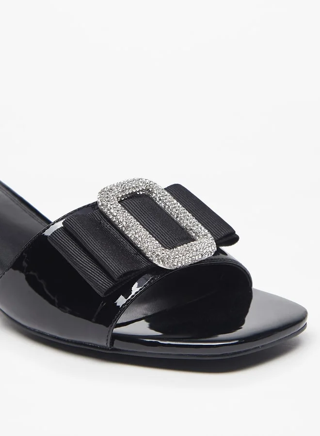 Celeste Women's Embellished Slip-On Sandal with Block Heel