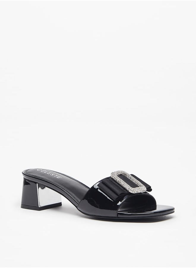 Celeste Women's Embellished Slip-On Sandal with Block Heel  - Image 2