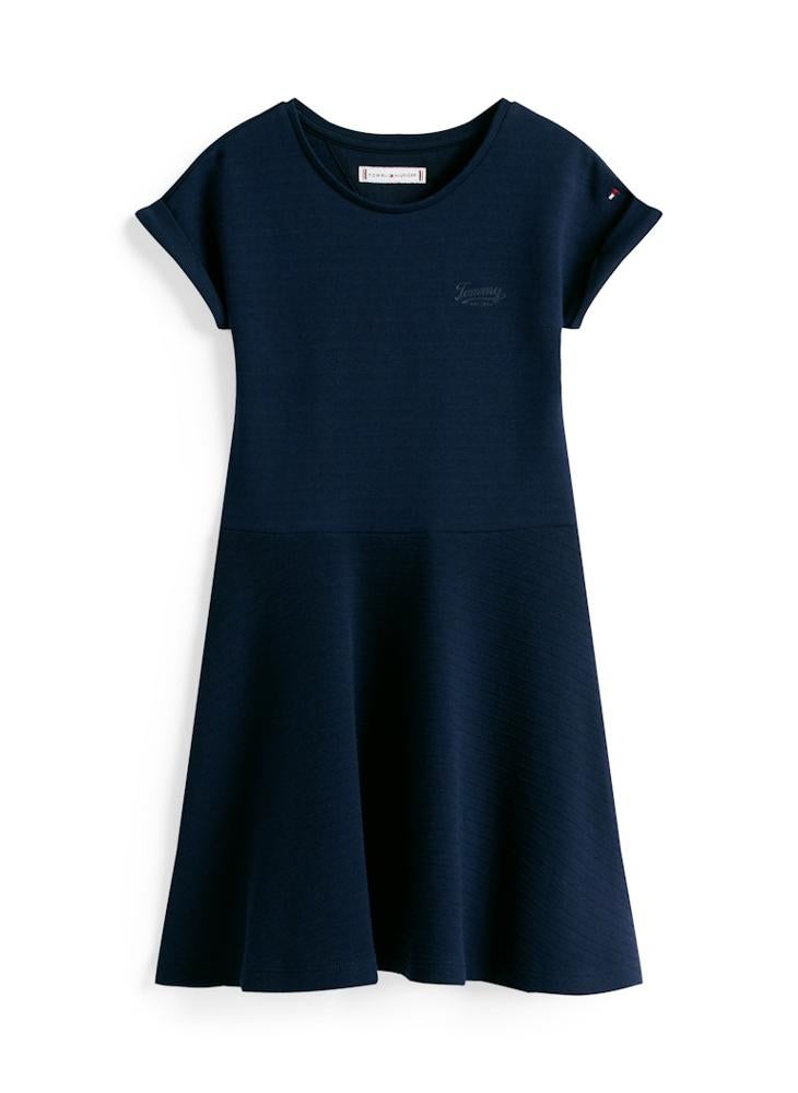 تومي هيلفيغر فستان سبينسر إنترلوك للأطفال - Image 4