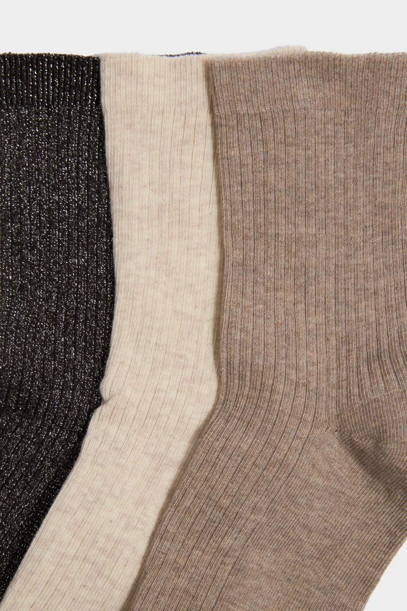 Defacto  Woman 3 piece Long sock for Women | Best Price UAE