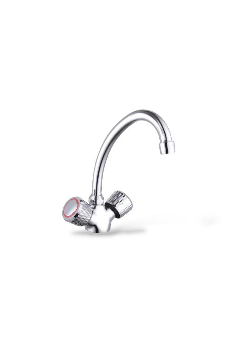 JAMS Dual Handle Basin Sink Mixer – Chrome Finish