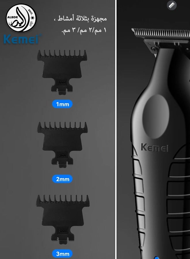 Kemei T-Shape Professional Hair Trimmer For Men - Black