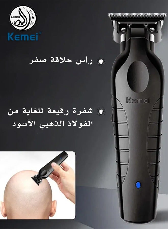 Kemei T-Shape Professional Hair Trimmer For Men - Black
