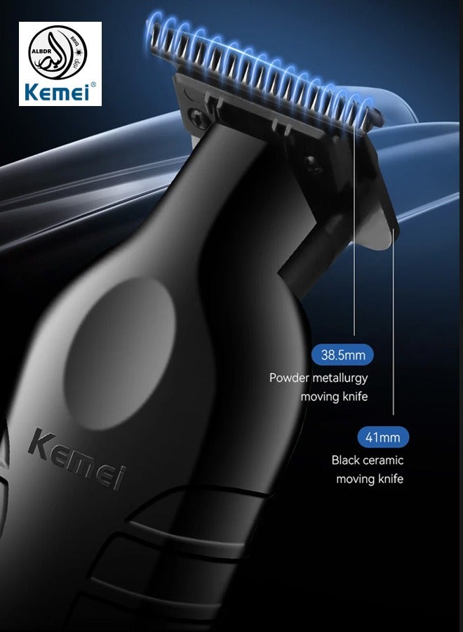 Kemei T-Shape Professional Hair Trimmer For Men - Black