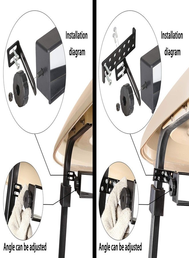 10L0L Universal Golf Cart 5 Panel Mirror for EZGO, Club Car, Wide Angle Rear View Blind Spot Wink Mirror, Compatible with Car SUV Van Truck, etc - Image 5