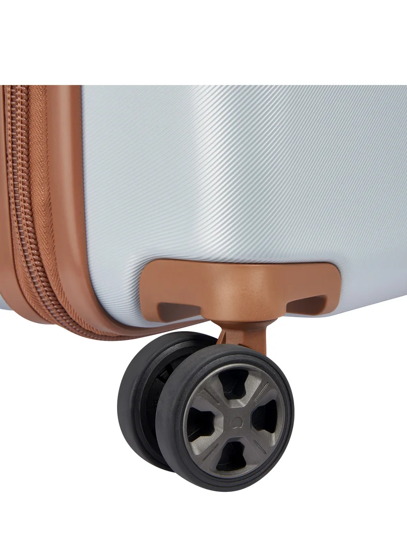 DELSEY Promenade Hard 2.0 Expendable Double wheel luggage  cabin suitcase 57cm/22.44Inch, 36+5L, 3.4kg, Small- Silver