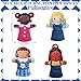 Poen 8 Pcs Hand Puppets Set for Kids Multicultural Hand Puppets Bulk Soft Plush for Toddlers Learning Interaction Suitable for Home Daycare School Classroom Role Play Fantoccini Theater ShowsFeeling - Image 4