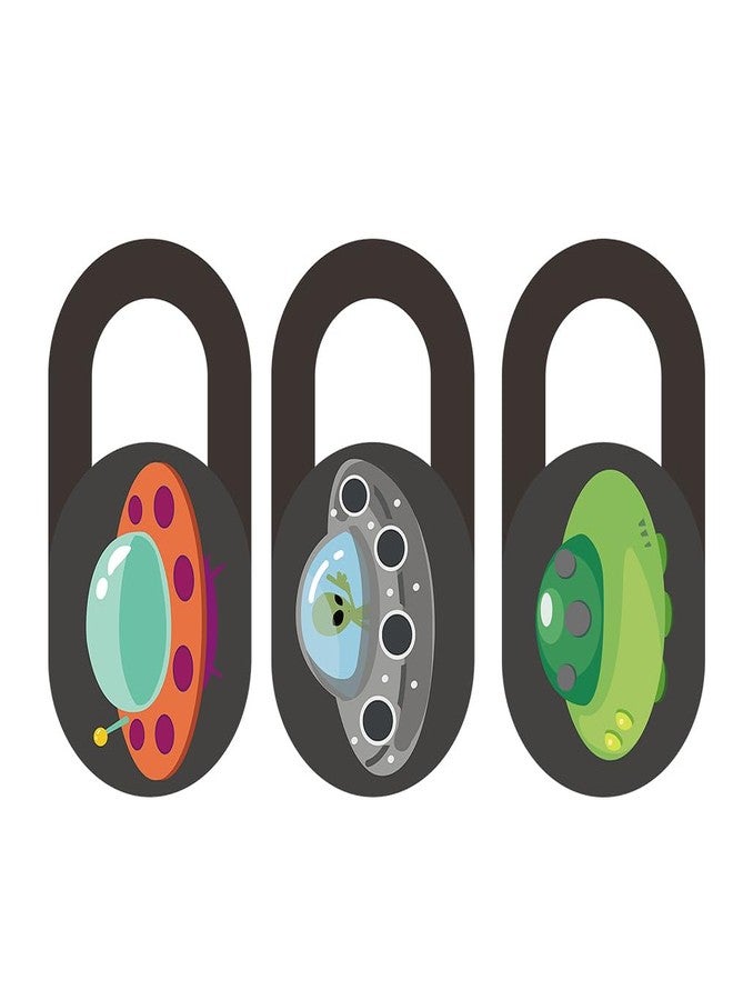 ARTIBETTER Webcam Privacy Lens Protector Camera Cover Slide 3pcs Set Elegant Decorative Cover for Laptops Creative Pattern - Image 1