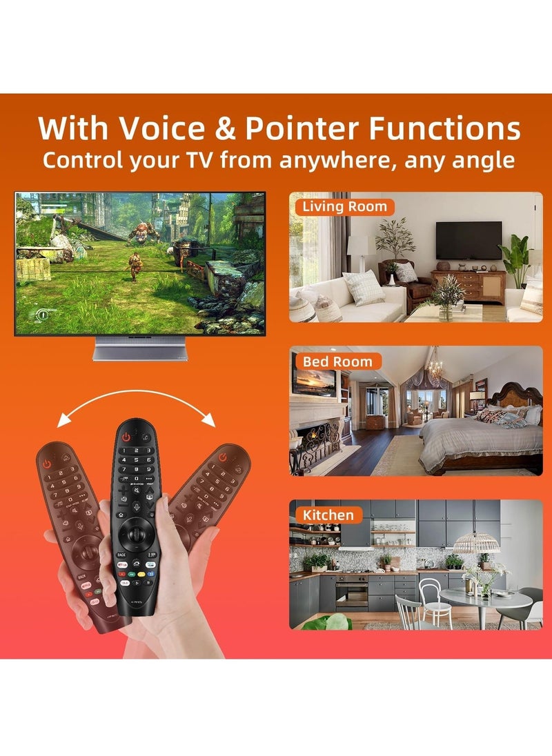 ELTRAZONE - LG Remote for LG Smart TV from 2019-2022. for Magic LG TV Remote Replacement MR20GA with Voice and Pointer Function. for LG WebOS ThinQ AI UHD OLED 4K Models. 2-Year Full Warranty with Battery - Image 1