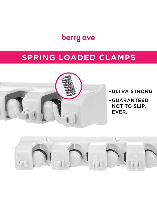 Berry Ave حامل ممسحة ومكانس مثبت على الحائط من EXTRA GRIP - منظم أدوات الحدائق والأدوات المنزلية للتعليق على الحائط، خطاف ممسحة ومكانس، حامل مكانس مثبت على الحائط، منظم ممسحة ومكانس، رف مكانس مثبت على الحائط لتخزين الممسحة - Image 4