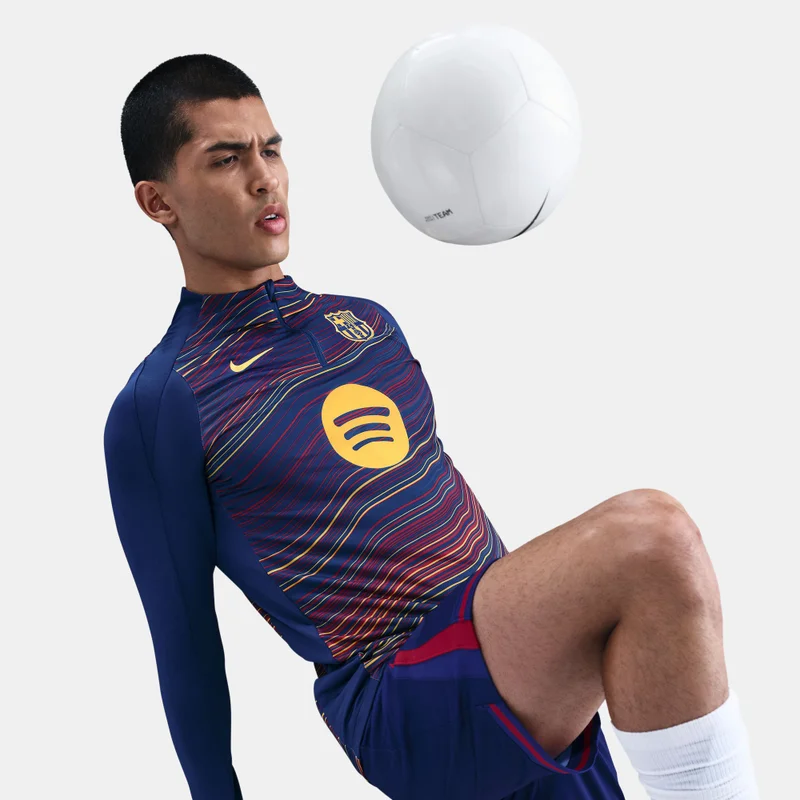 Nike Blue Men's FC Barcelona Strike Drill Home Pre-Match Football Top for Men | Best Price UAE