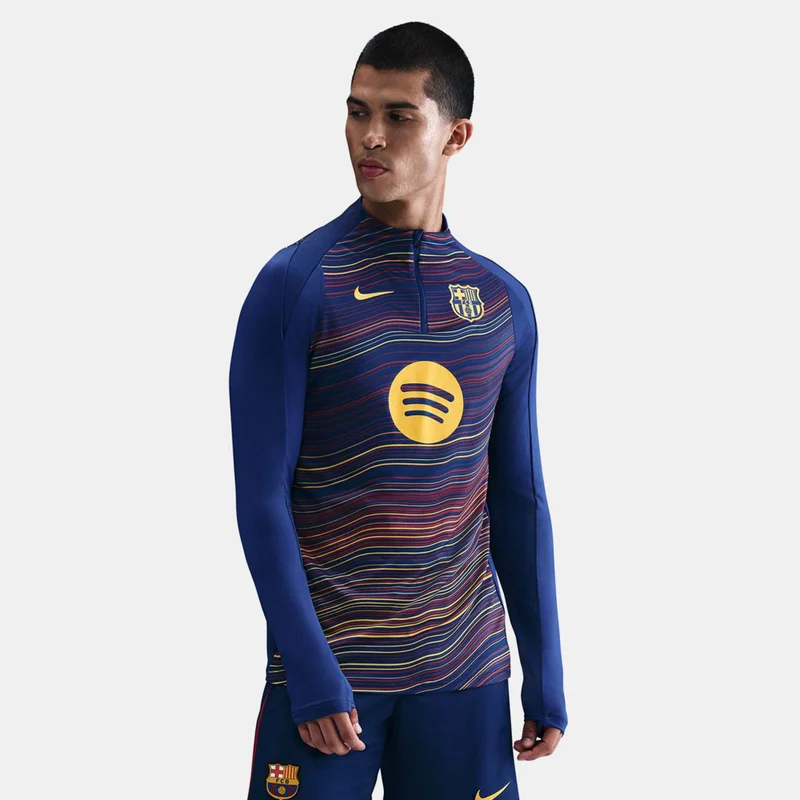 Nike Men's FC Barcelona Strike Drill Home Pre-Match Football Top