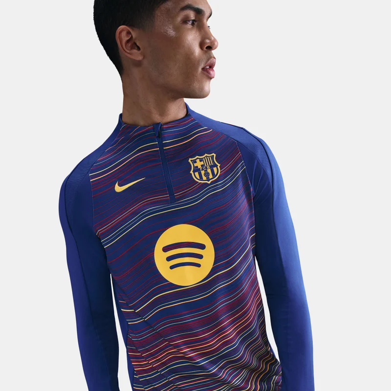 Nike Blue Men's FC Barcelona Strike Drill Home Pre-Match Football Top for Men | Best Price UAE