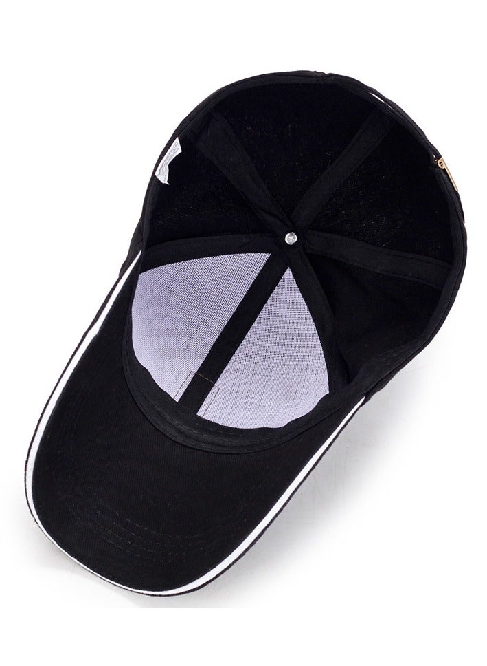 Alexvyan Baseball Caps Unisex 100% Cotton Sports Caps for Men and Women Black - Image 5