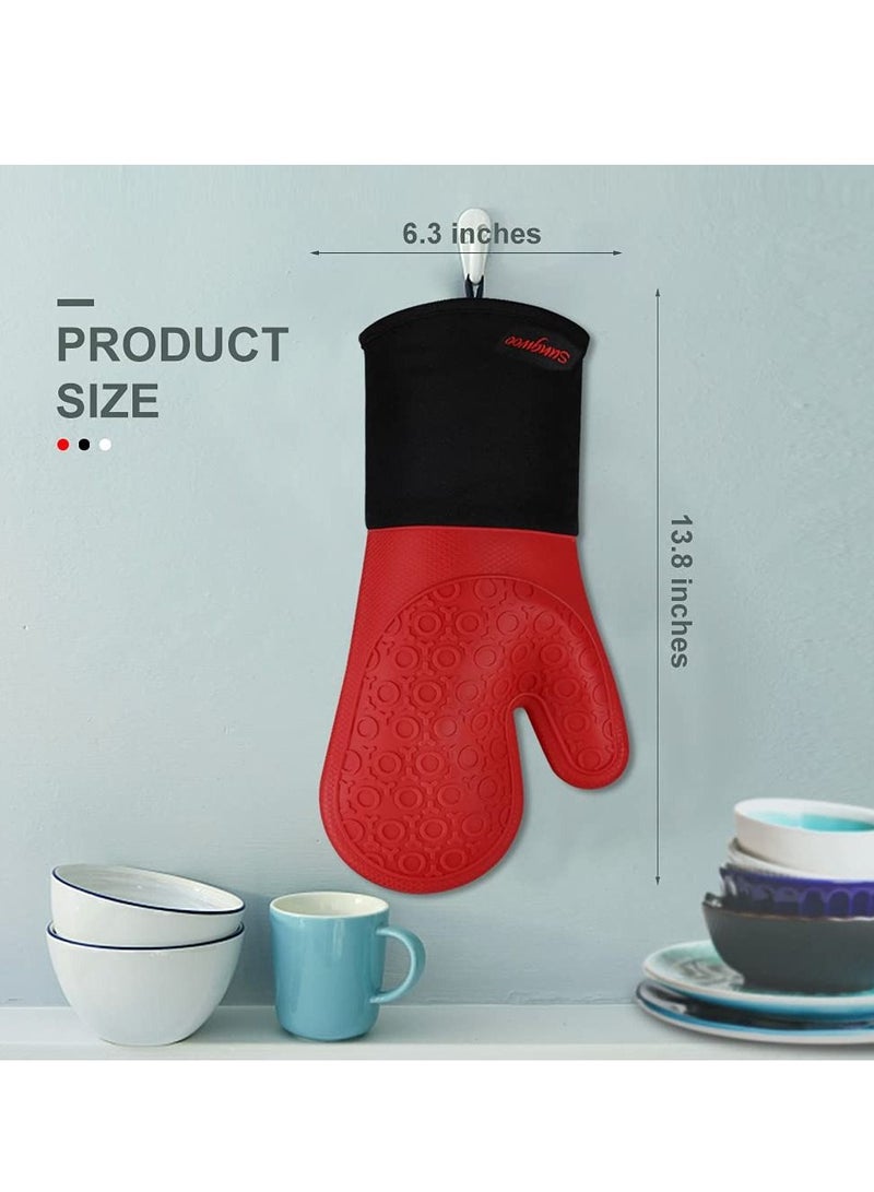 KASTWAVE Extra Long Professional Silicone Oven Mitt - Image 4