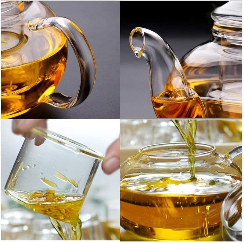 YULAN Glass Teapot With Infuser, Teapot With Strainer For Loose Tea, Glass Tea Pot Can be Used On Stovetop 800ml-144 - Image 3