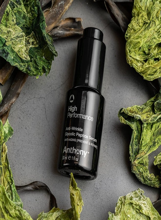 Anthony High Performance Anti-Wrinkle Glycolic Peptide Serum. Anti-Aging Lifting Moisturizer with Glycolic Acid, Peptides, Biotin, Pullulan, and Algae Extract. Hydrates All Types of Skins (1 Fl Oz) - Image 4