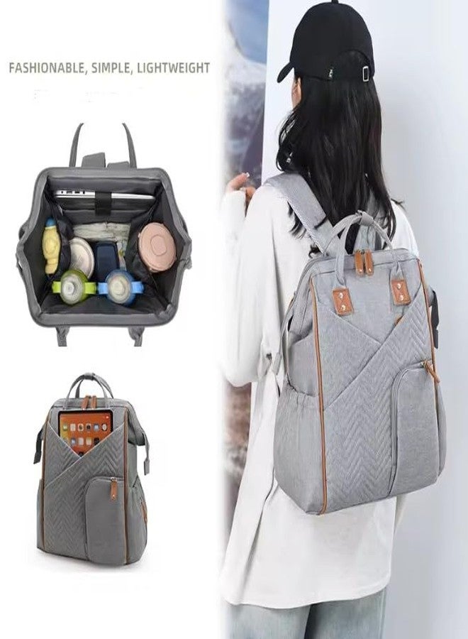 Winnies Diaper Bag For Mothers For Travel, Maternity Bag For Newborn Baby, Mother Travelling Bag, Multiple Pocket Water Resistant Hospital Bag For Moms (Blue) - Image 2