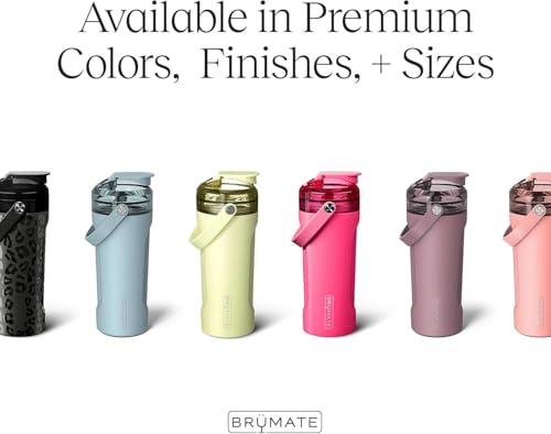 BrÃ¼Mate BrüMate MultiShaker Blender Bottle | 100% Leakproof Insulated Stainless Steel Shaker Cup | Perfect Protein & Pre Workout Bottle for Gym | 26oz (Guava) - Image 4