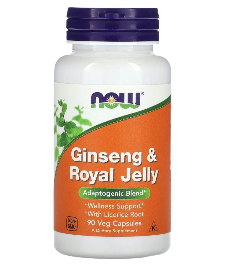 now Ginseng & Royal Jelly 90 Veg Capsules