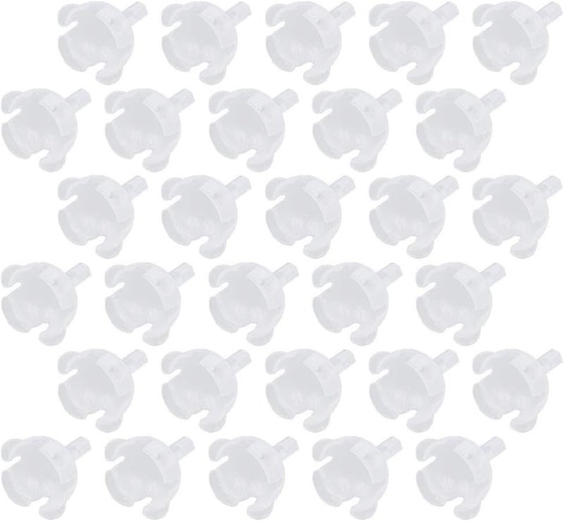 klarako 50pcs Clear Chocolate Ball Holders Mini Cupcake Muffin Holders Chocolate Truffle Liner Candy Packaging Case Flower Support Racks for Wedding Valentines Day Gifts - Image 1