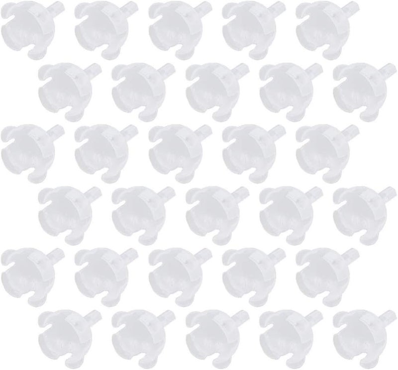 klarako 50pcs Clear Chocolate Ball Holders Mini Cupcake Muffin Holders Chocolate Truffle Liner Candy Packaging Case Flower Support Racks for Wedding Valentines Day Gifts - Image 3