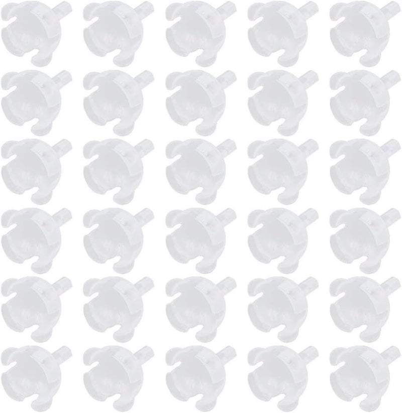 klarako 50pcs Clear Chocolate Ball Holders Mini Cupcake Muffin Holders Chocolate Truffle Liner Candy Packaging Case Flower Support Racks for Wedding Valentines Day Gifts - Image 2