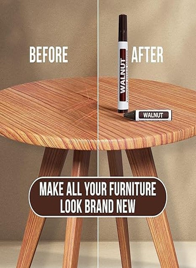 NPB Store Furniture Repair Kit Wood Markers, for Stains, Scratches, Wood Floors, Tables, Desks, Carpenters, Bedposts, Touch Ups, and Cover Ups (8) (Wax Sticks not Included) - Image 3