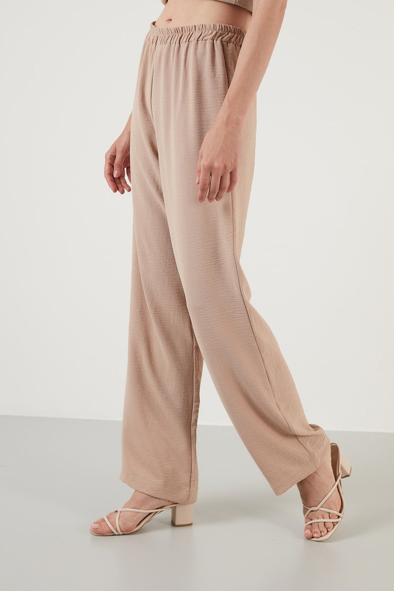 Lela Comfortable Fit Belted Wide Leg Bottom-Top Summer Suit Women's Suit 6058038 - Image 4