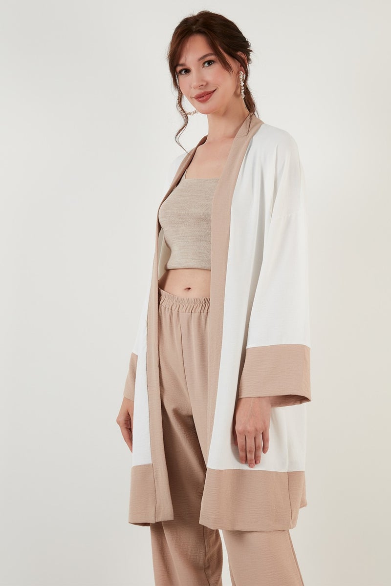 Lela Comfortable Fit Belted Wide Leg Bottom-Top Summer Suit Women's Suit 6058038 - Image 5