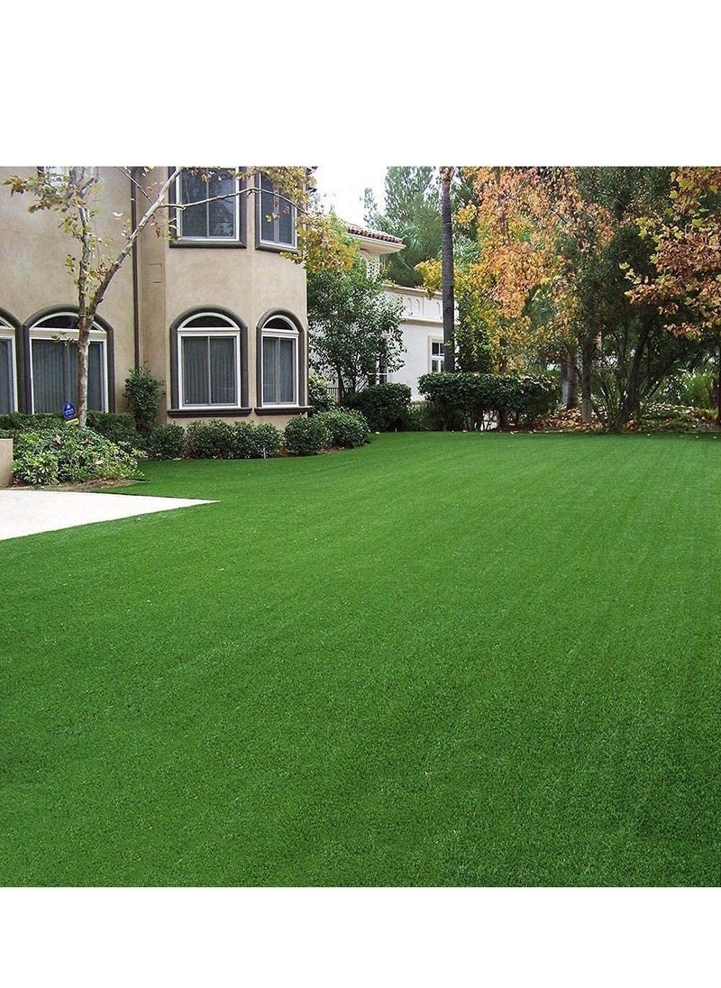 LINGWEI - Artificial Grass Rug Realistic Indoor Outdoor Garden Lawn Landscape Patio Synthetic Turf Mat Thick Fake Faux Grass 2x5m - Image 1