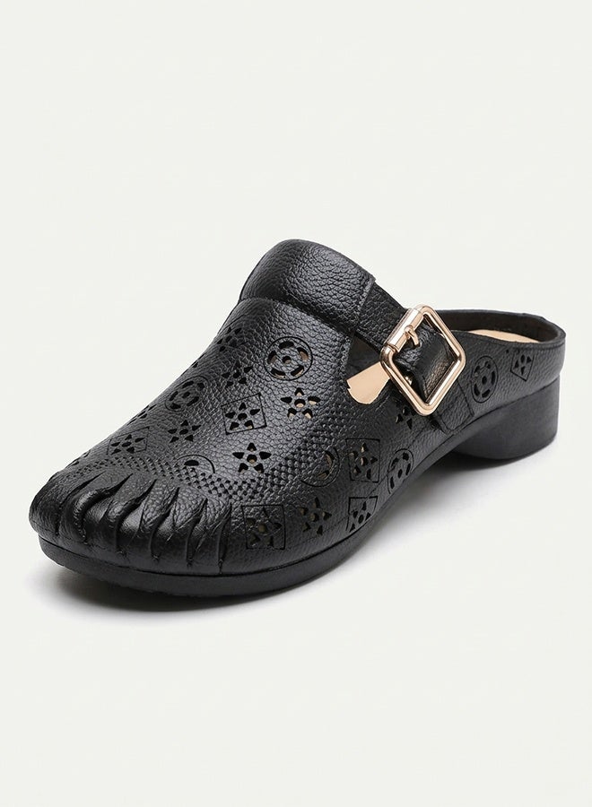 Easy-Wear Soft-Soled Non-Slip Half-Open Comfort Footwear - Image 1
