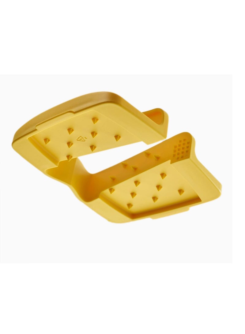 Joseph Joseph مبشرة جوزيف جوزيف متعددة الاستخدامات مع قبضة طعام دقيقة، شفرات من الفولاذ المقاوم للصدأ للتبشير والتقطيع، قاعدة غير قابلة للانزلاق، آمنة للغسل في غسالة الصحون - Image 5