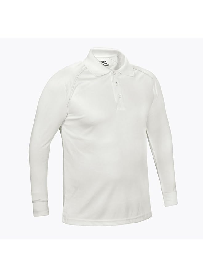 دي أس سي 1500254 تيشيرت أتموس للكريكيت بأكمام كاملة من البوليستر مقاس Xx Large (أبيض/أزرق داكن) - Image 3