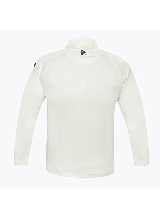 دي أس سي 1500254 تيشيرت أتموس للكريكيت بأكمام كاملة من البوليستر مقاس Xx Large (أبيض/أزرق داكن) - Image 2